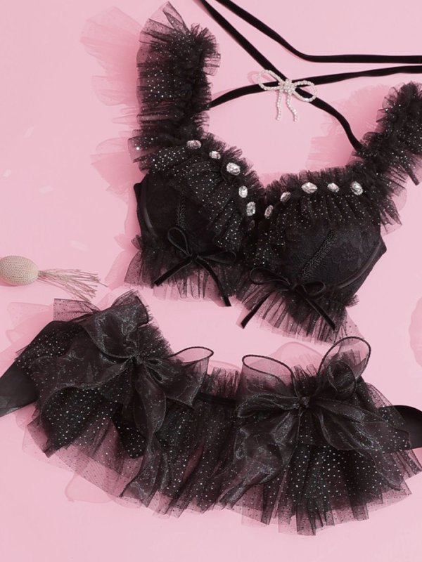 画像8: 【Deco Lingerie/ デコランジェリー】 Deco Lingerie37/ ランジェリー/ 3点セット[OF02C] (8)