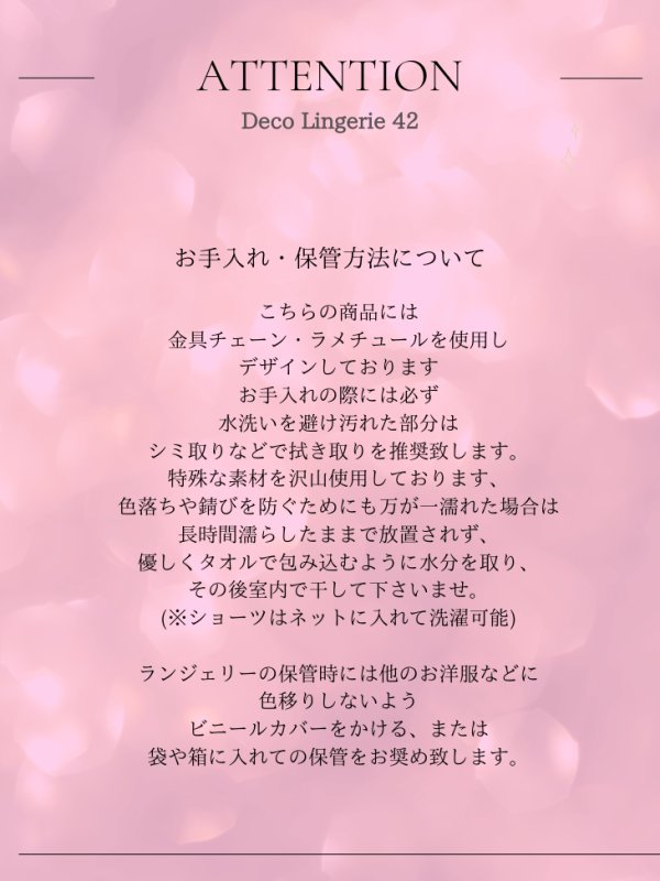 画像12: 【Deco Lingerie/ デコランジェリー】 Deco Lingerie42/ ランジェリー/ 4点セット[OF05] (12)