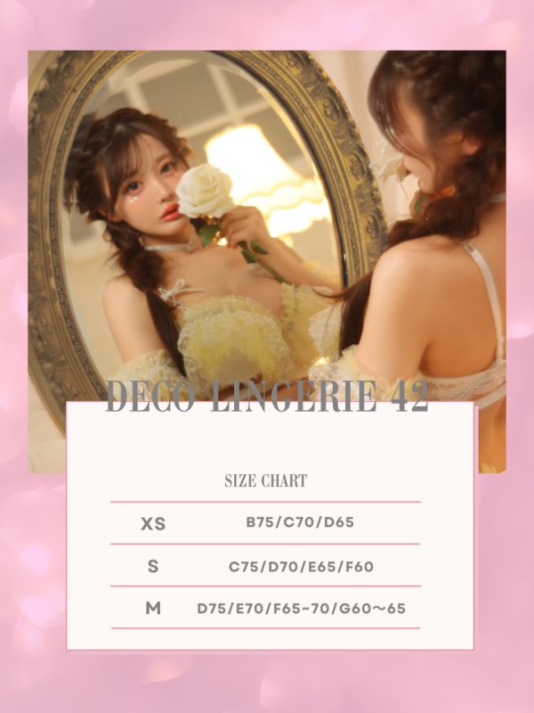 画像11: 【Deco Lingerie/ デコランジェリー】 Deco Lingerie42/ ランジェリー/ 4点セット[OF05] (11)