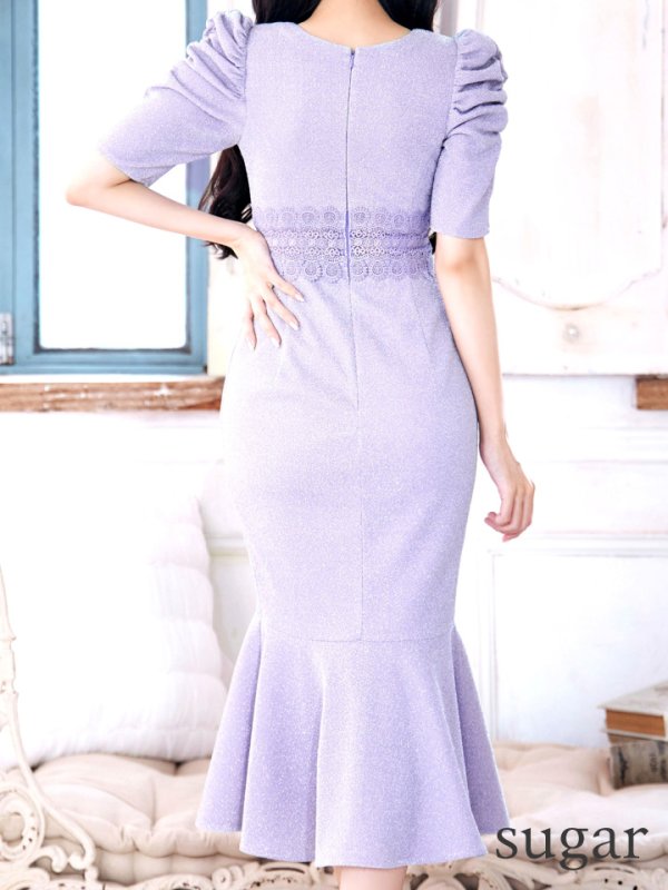 ラベンダー　モデル：まおちゃる　身長：158cm　着用サイズ：8号(Sサイズ)