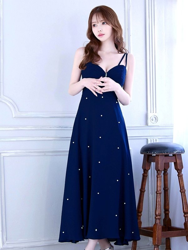 ネイビー モデル：ゆめ　身長：160cm　着用サイズ：8号(Sサイズ)