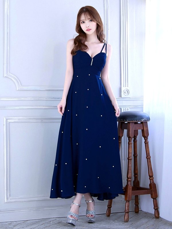 ネイビー モデル：ゆめ　身長：160cm　着用サイズ：8号(Sサイズ)