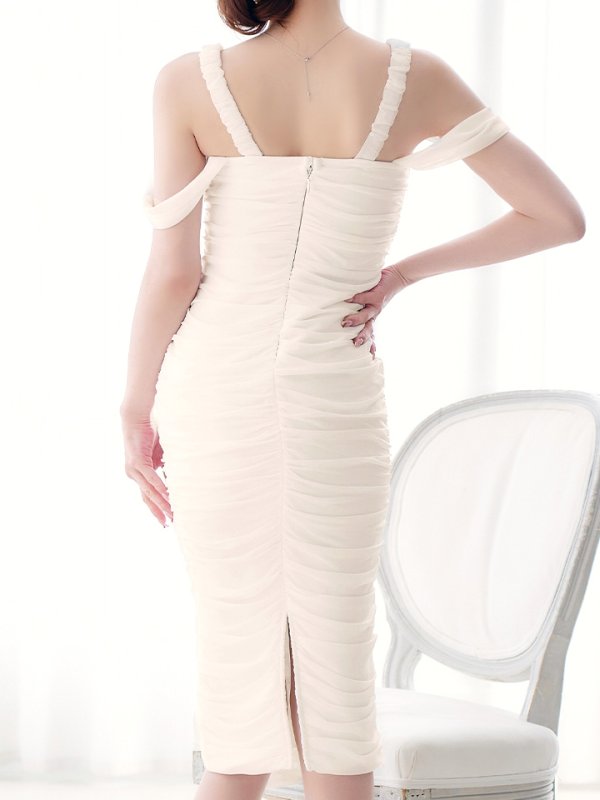 アイボリー　モデル：ゆめ　身長：160cm　着用サイズ：8号(Sサイズ)