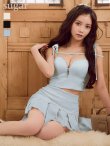 ブルー モデル：星羽　身長：161cm　着用サイズ：Sサイズ