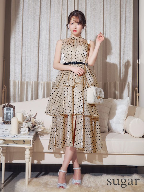 ベージュ モデル:ゆめ 身長:160cm 着用サイズ:Sサイズ