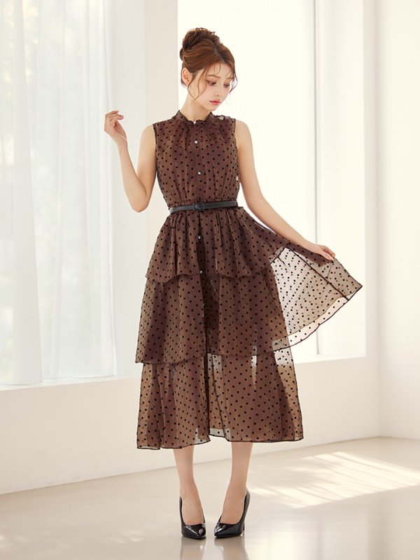 ブラウン モデル:ももか 身長:156cm 着用サイズ:Sサイズ