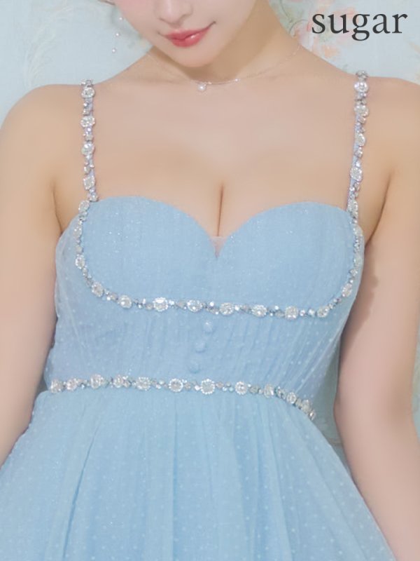 ブルー モデル：三上悠亜　身長：159cm　着用サイズ：Sサイズ