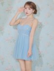 ブルー モデル：三上悠亜　身長：159cm　着用サイズ：Sサイズ