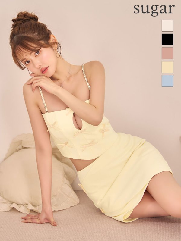 イエロー　モデル：ゆめ　身長：160cm　着用サイズ：Sサイズ