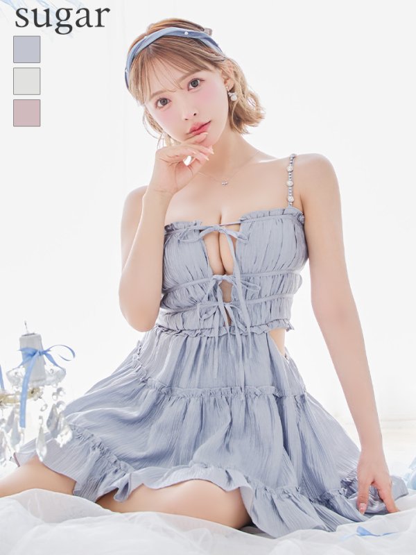 ブルー モデル：三上悠亜　身長：159cm　着用サイズ：Sサイズ