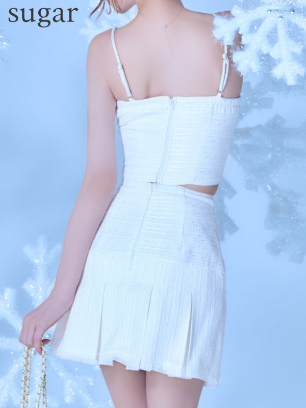 ホワイト　モデル：れみれみ　身長：163cm　着用サイズ：Sサイズ