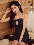 ブラック モデル：星羽　身長：161cm　着用サイズ：Sサイズ