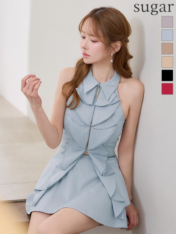 ブルー　モデル：ゆめ　身長：160cm　着用サイズ：Sサイズ