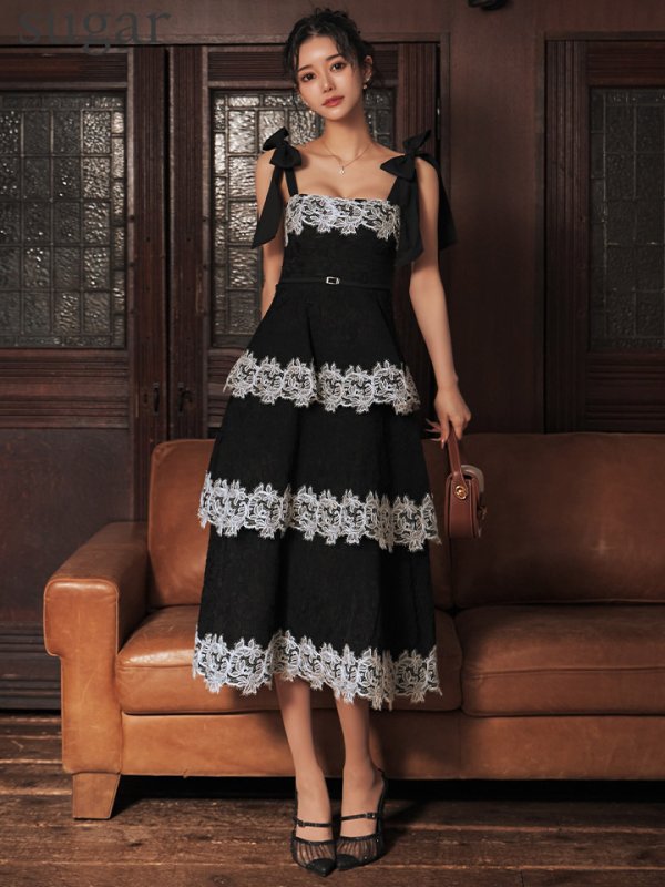 ブラック　モデル：ゆりお　身長：165cm　着用サイズ：Sサイズ