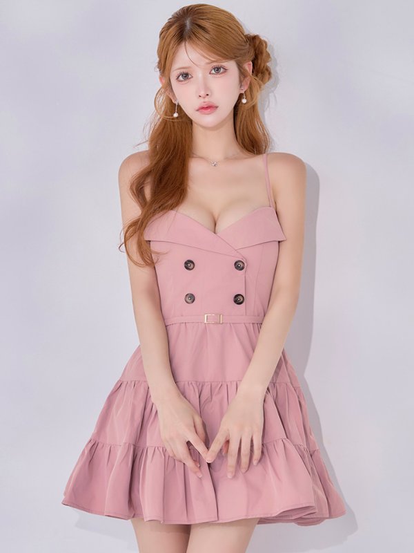 ピンク　モデル：まりん　身長：164cm　着用サイズ：Sサイズ