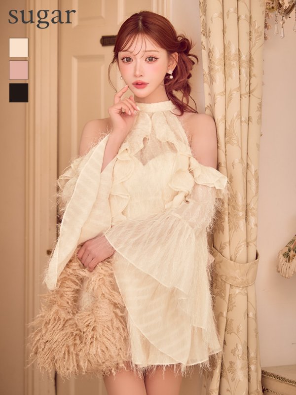 アイボリー　モデル：明日花キララ　身長162cm　着用サイズ：Sサイズ