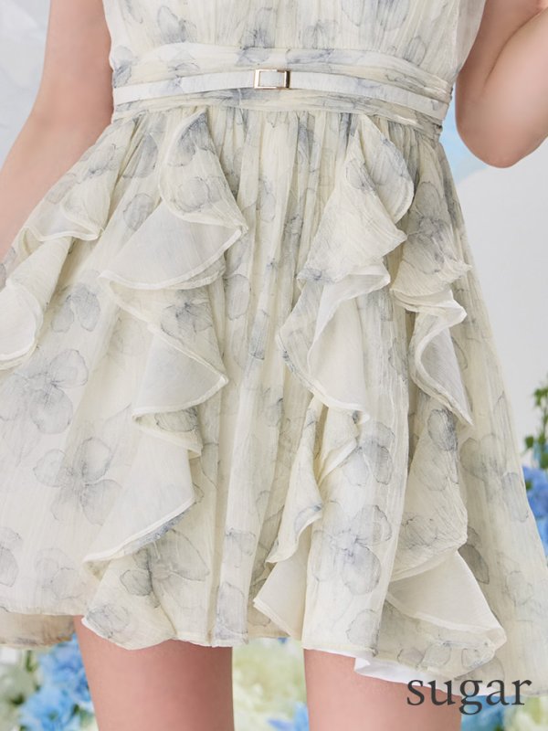 ブルー　モデル：りこ　身長：156cm　着用サイズ：Sサイズ