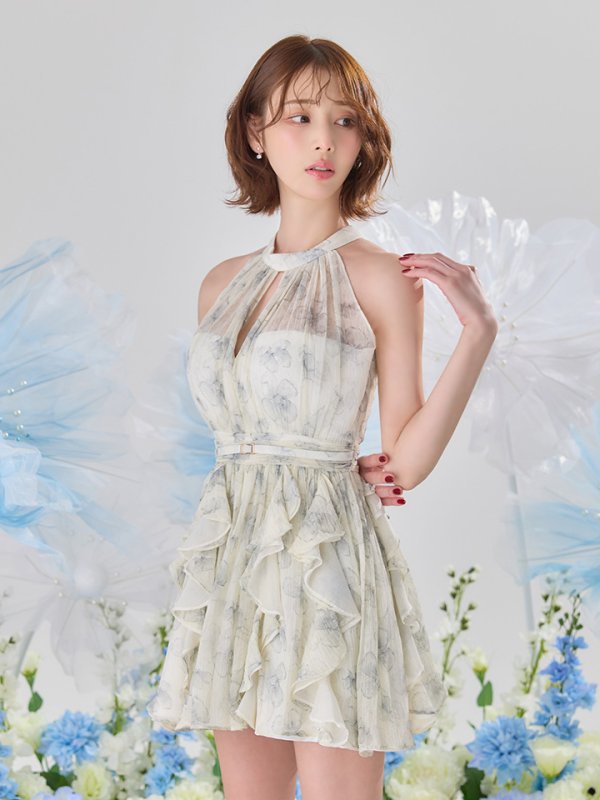 ブルー　モデル：りこ　身長：156cm　着用サイズ：Sサイズ