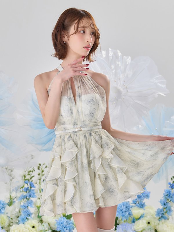 ブルー　モデル：りこ　身長：156cm　着用サイズ：Sサイズ