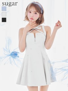 チュールリボンアーガイル風サンタコスプレ