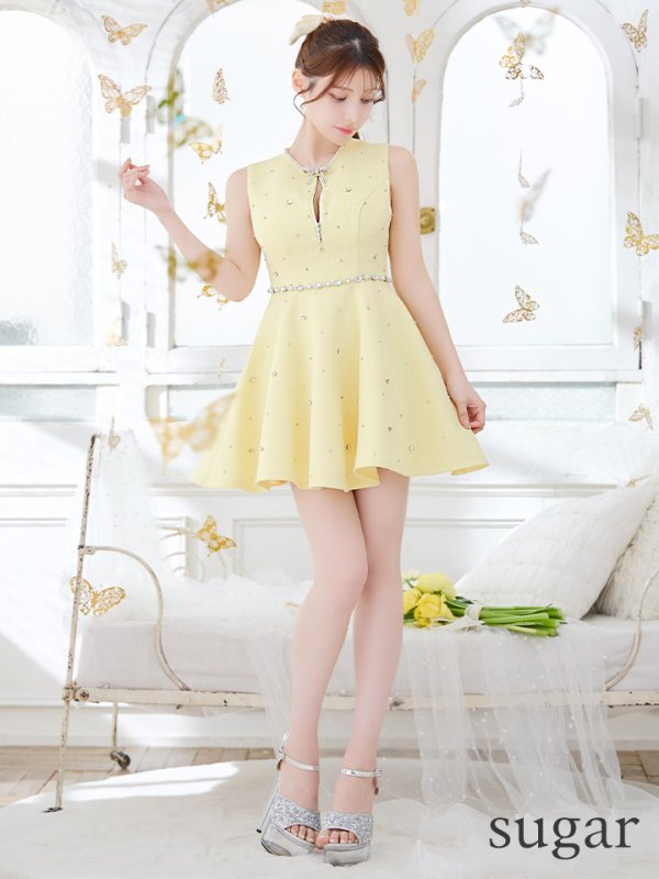 イエロー  モデル：ももか　身長：156cm　着用サイズ：Sサイズ