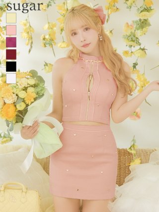 三上悠亜着用 ♡ 美品 キャバドレス セットアップ 三上悠亜が着る Winter Girly Dress💐 ゆあちゃんらしい 可愛い