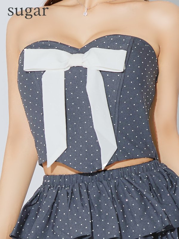 グレー モデル:如月れい 身長:156cm 着用サイズ:Sサイズ