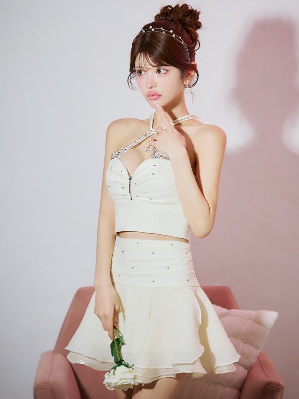 アイボリー モデル：まりん　身長：164cm　着用サイズ：Sサイズ