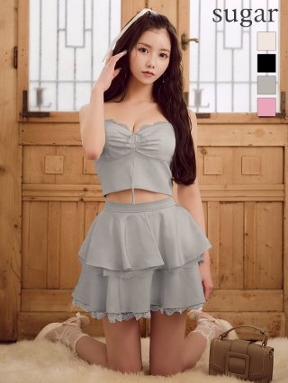 ROBE de FLEURS】フレアミニドレス - sugar