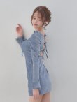 ブルー　モデル：れみれみ　身長：163cm　着用サイズ：Sサイズ