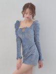 ブルー　モデル：れみれみ　身長：163cm　着用サイズ：Sサイズ