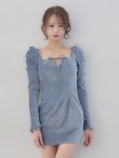 ブルー　モデル：れみれみ　身長：163cm　着用サイズ：Sサイズ