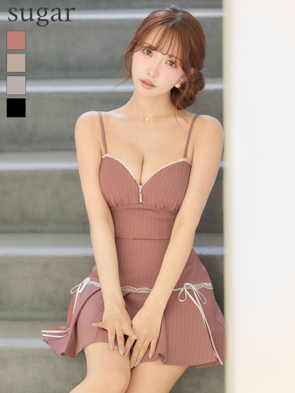 ピンク　モデル：三上悠亜　身長：159cm　着用サイズ：Sサイズ