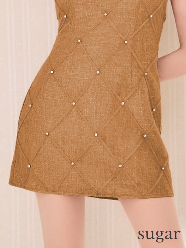 画像14: XSサイズあり【ROBE de FLEURS/ローブドフルール】ビジュー/ バストジップ/ タイト/ ミニドレス/ キャバドレス[OF08] (14)