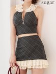ブラックチェック モデル：れみ　身長：163cm　着用サイズ：Sサイズ