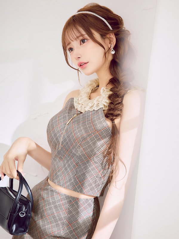 グレー　モデル：まみ　身長：1610cm　着用サイズ：Sサイズ