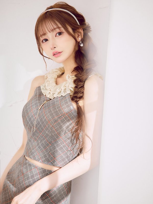 グレー　モデル：まみ　身長：1610cm　着用サイズ：Sサイズ