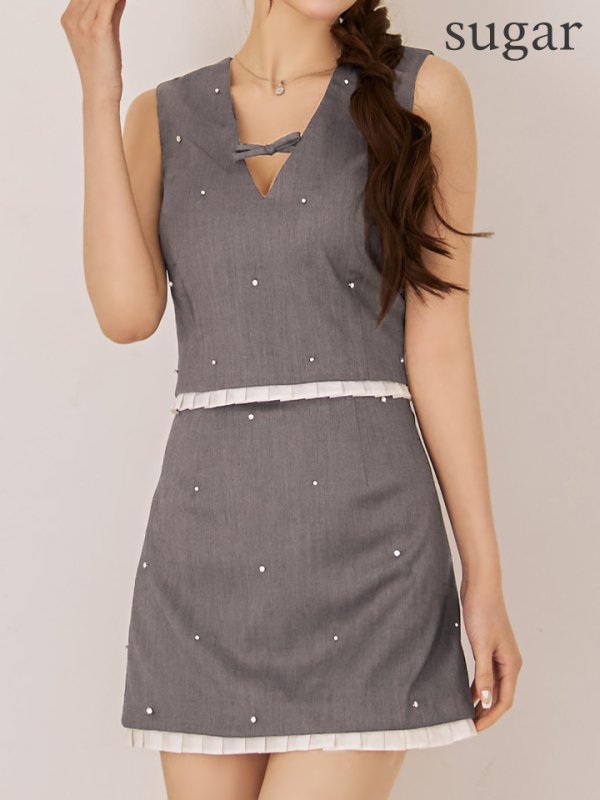 グレー　モデル：ももか　身長：156cm　着用サイズ：Sサイズ