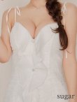 ホワイト　モデル：ももか　身長：156cm　着用サイズ：Sサイズ