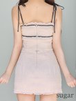 アイボリーxブラック　モデル：三上悠亜　身長：159cm　着用サイズ：Sサイズ