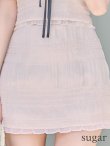 アイボリーxブラック　モデル：三上悠亜　身長：159cm　着用サイズ：Sサイズ