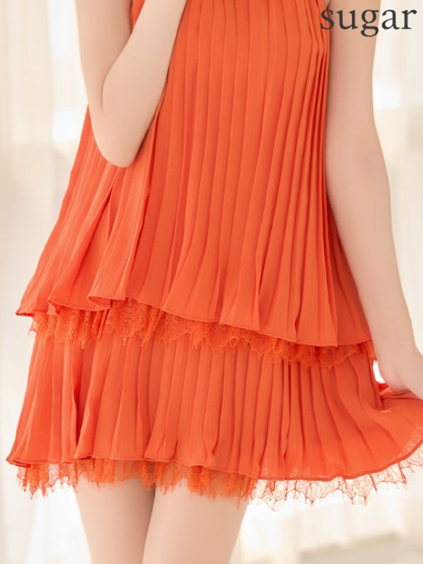 オレンジ　モデル：明日花キララ　身長：162cm 着用サイズ：Sサイズ