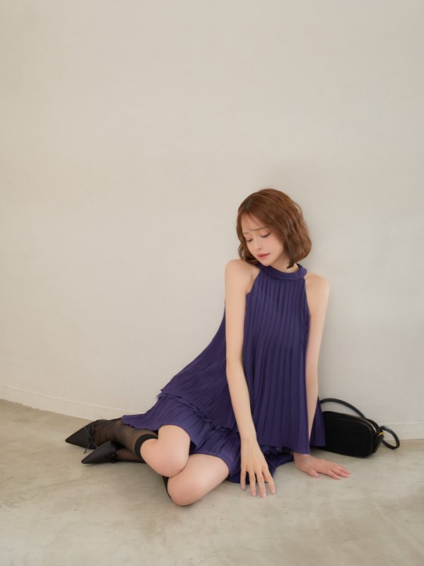 ロイヤルパープル　モデル：れみれみ 身長：163cm　着用サイズ：Sサイズ