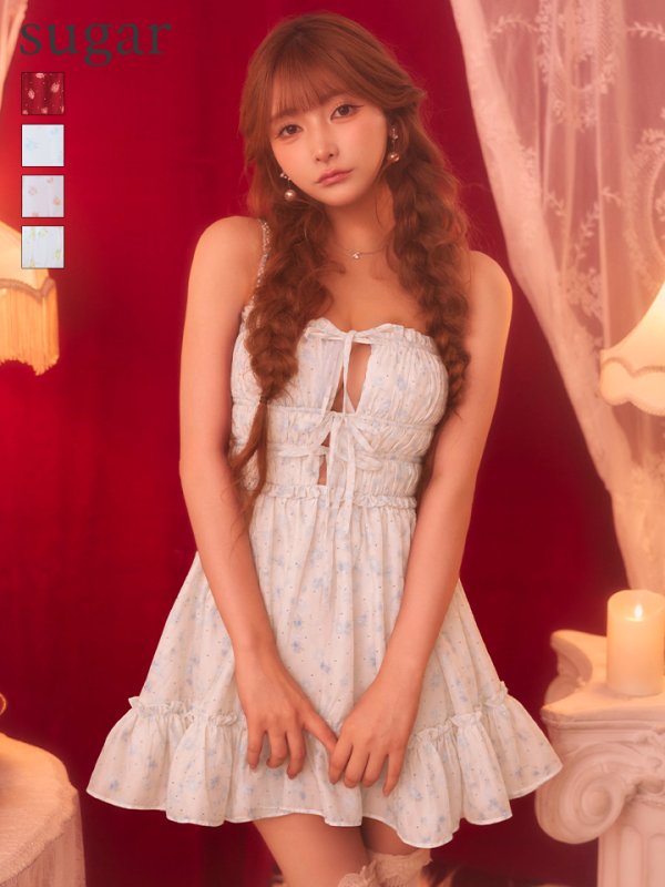 ブルー　モデル：まみ　身長：161cm　着用サイズ：Sサイズ