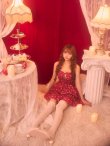 ワインレッド　モデル：まみ　身長：161cm　着用サイズ：Sサイズ
