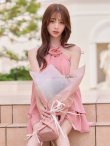 ピンク　モデル：天海りこ　身長：156cm　着用サイズ：Sサイズ