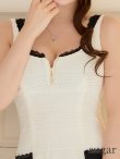 アイボリーxブラック　モデル：ももか　身長：156cm　着用サイズ：Sサイズ