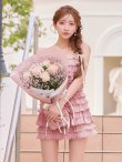 ピンク モデル：まみ 身長161cm　着用サイズ：Sサイズ