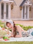 ネイビー　モデル：まみ　身長：160cm　着用サイズ：Sサイズ