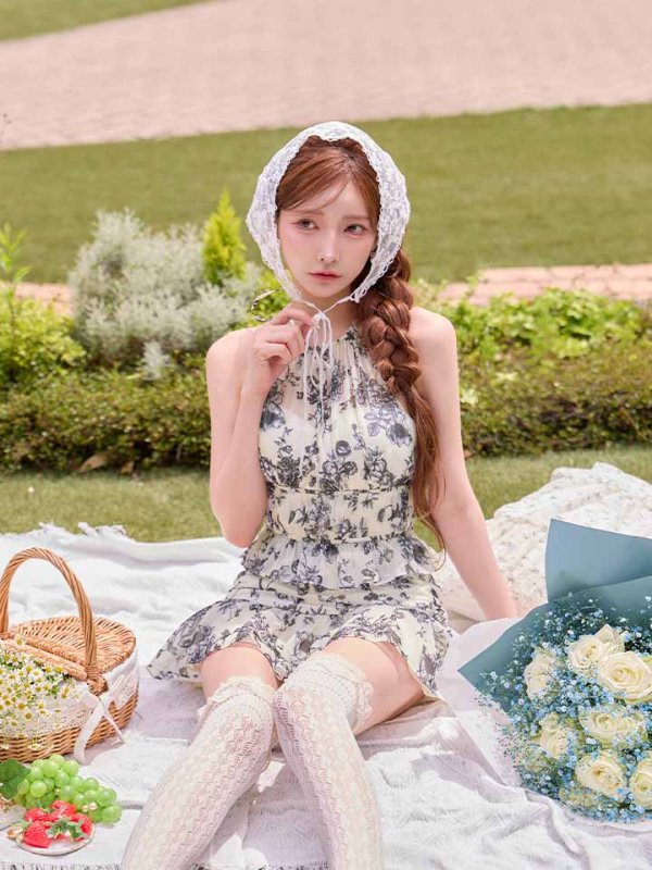ネイビー　モデル：まみ　身長：160cm　着用サイズ：Sサイズ